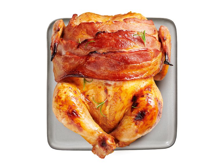 Marinuotas viščiukas su rūkyta šonine, 1 kg