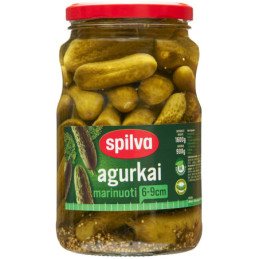 Marinuoti agurkai SPILVA, 900 g
