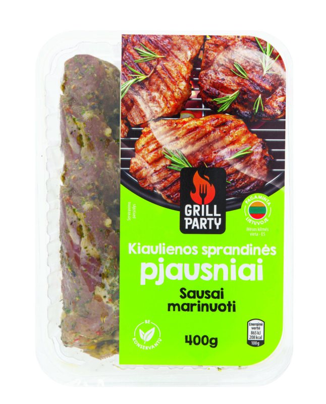 Marinuoti kiaulienos sprandinės pjausniai GRILL PARTY, 400 g