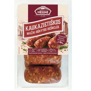 Mažai rūkytos KAUKAZIETIŠKOS dešrelės, 530 g