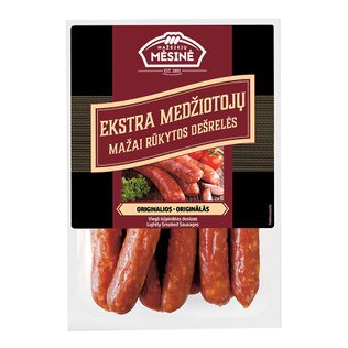 Mažai rūk. MEDŽIOTOJŲ EKSTRA dešrelės, 450 g