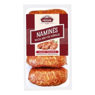 Mažai rūkytos NAMINĖS dešrelės, 530 g