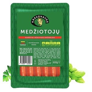 Karštai rūkytos MEDŽIOTOJŲ dešrelės, a. r., 600 g