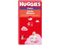 Mergaičių sauskelnės-kelnaitės HUGGIES PANTS 4 (9-), 52 vnt., 14 kg