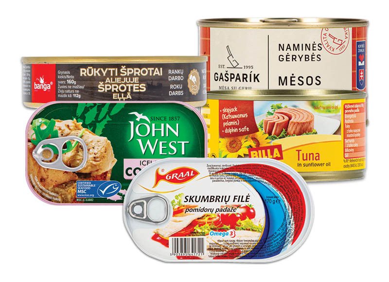 Mėsos ir žuvų konservams