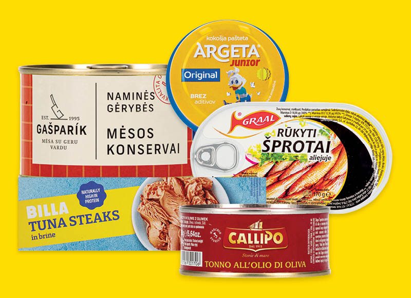 Mėsos, žuvų konservams