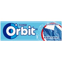 Mėtų, sk.becukr.kramtomoji guma, ORBIT, 14 g