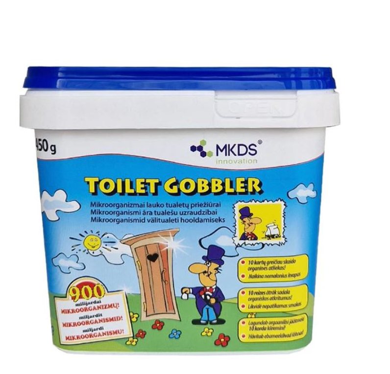 Mikroorganizmai lauko tualetams TOILET GOBBLER, 450 g