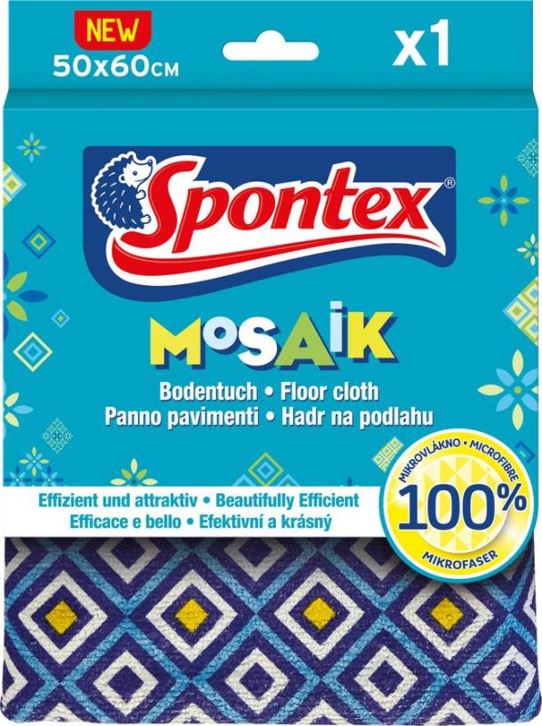 Mikropluošto grindų šluostė SPONTEX MOSAIK, 1 vnt
