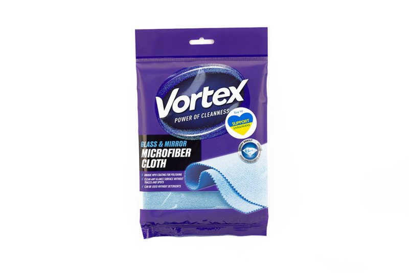 Mikropluošto šluostė langams ir stiklui VORTEX, 1 vnt