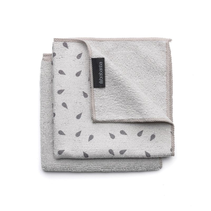 Mikropluošto šluostės BRABANTIA, šv. pilkos sp. 30 x 30 cm, 2 vnt