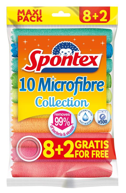 Mikropluošto šluostės SPONTEX, 8+, 2 vnt