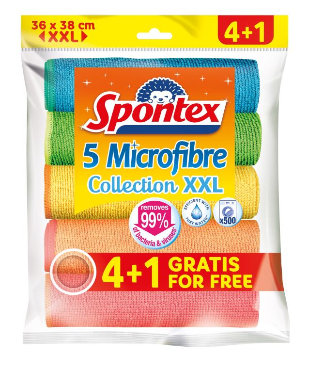 Mikropluošto šluostės SPONTEX XXL 4+, 1 vnt