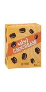 Mini Caocream Kakaviniai sausainiai su vanil.pertepimu, 160 g