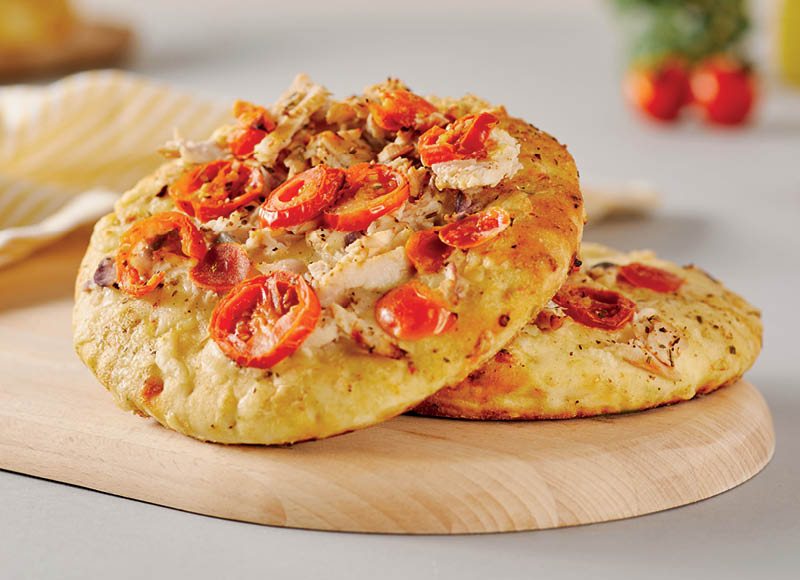 Mini pica su vištiena, pomidorais ir svogūnais, 165 g