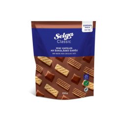 Mini vafliai SELGA, šokolado skonio, 250 g