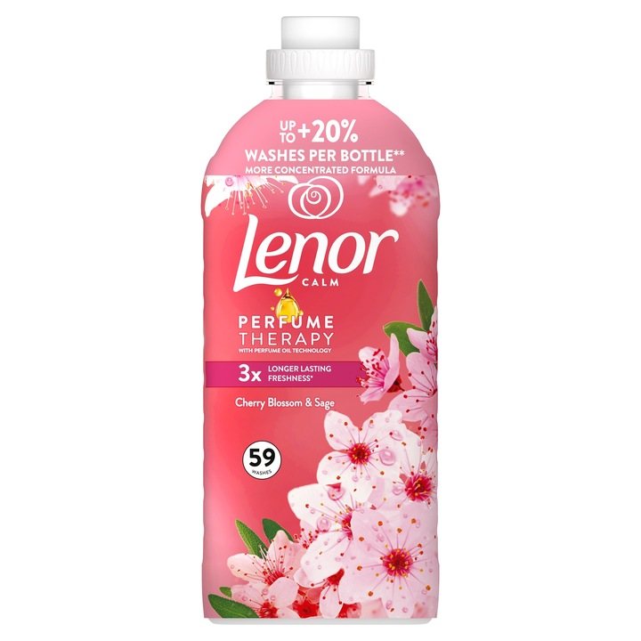 Minkštiklis LENOR Cherry Blossom & Sage, 1239 ml, 59 skalb.