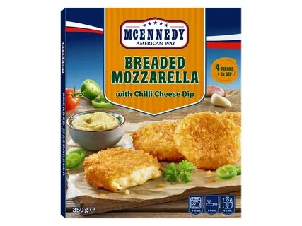 Mocarelos gabaliukai džiūvėsėliuose, 350 g
