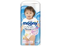 MOONY sauskelnės-kelnaitės mergaitėms Airfit XL 12- 38 vnt., 22 kg