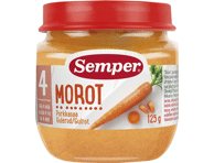 Morkų tyrelė SEMPER, nuo 5 mėn., 125 g