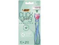 Moteriškas sisteminis skustuvas BIC CLICK3SOL.SENS., 2 galv., 1 vnt