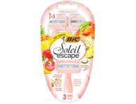 Moteriški vienkartiniai skustukai BIC SOLEIL ESCAPE PEACH, 3 vnt