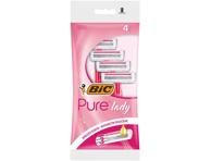 Moteriški vienkartiniai skustuvai, BIC Pure Lady 3, 4 vnt