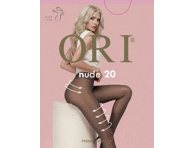 Moteriškos pėdkelnės ORI NUDE 20 den, 5 dydis, nero