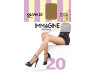 Moteriškos puskojinės IMMAGINE Italiana Olivia20(2p.), universalus,nero