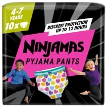 Nakt. sauskelnės NINJAMAS HEART, S7, 10 vnt