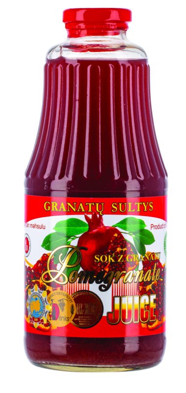 Natūralios granatų sultys, 1 l