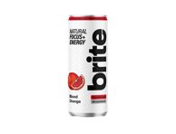 Natūralus energinis gėrimas BRITE Blood Orange, 330 ml