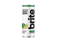 Natūralus energinis gėrimas BRITE citrina ir laimas, 330 ml