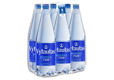 Natūralus mineralinis vanduo Vytautas gazuotas, x 6 vnt., 1.5 l
