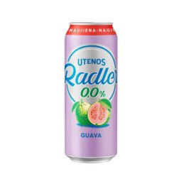 Nealk. alaus kokteilis UTENOS RADLER, GUAVA, skard., 500 ml
