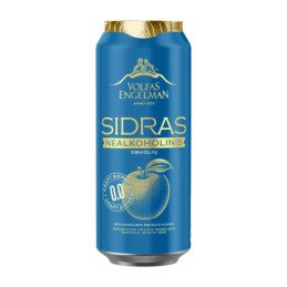 Nealk. sidras Volfas Engelman, Obuolių, 0%, 0.5 l