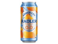 Nealkoholinis alaus kokteilis Amber City Radler Mango 0,0%, 0.5 l
