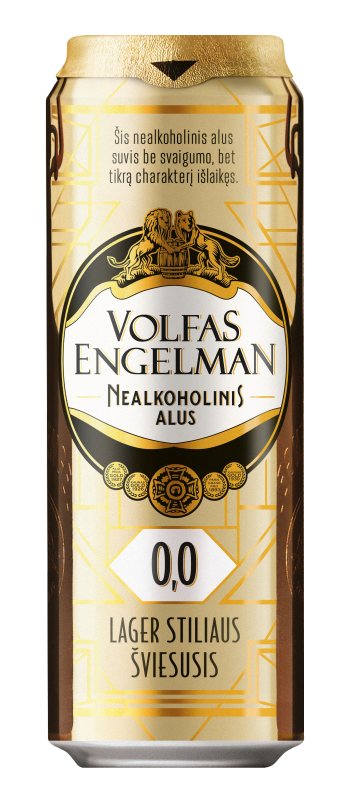 Nealkoholinis alus VOLFAS ENGELMAN, skardinėje, 568 ml