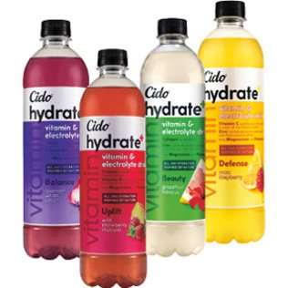 Negazuotas gėrimas CIDO HYDRATE+, 0.6 l