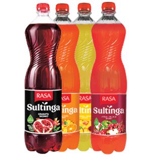 Negazuotas gėrimas RASA SULTINGA (4 rūš.), 1.5 l
