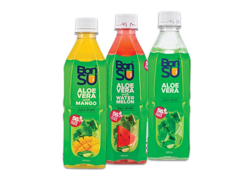 Negazuotiems gėrimams BONSU ALOE VERA, 500 ml
