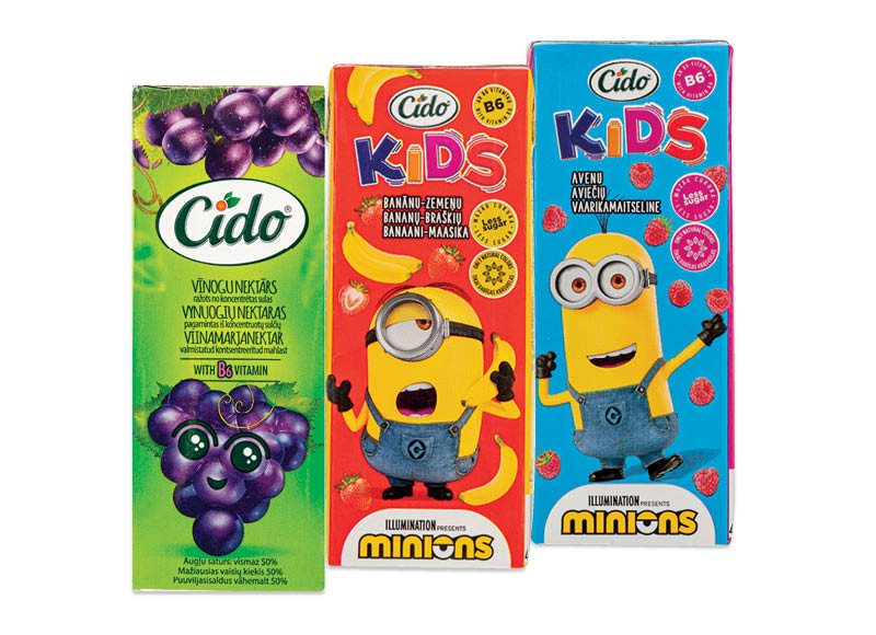 Nektaras ar sulčių gėrimas CIDO, 200 ml