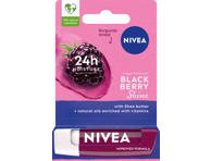NIVEA BLACKBERRY SHINE puoselėjamasis lūpų balzamas