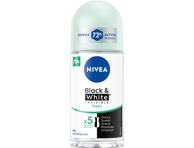 NIVEA BLACK&WHITE FRESH rutulinis antiperspirantas moterims, 50 ml