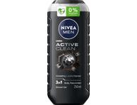 NIVEA Dušo želė vyrams ACTIVE CLEAN, 250 ml