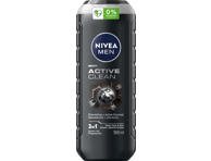 NIVEA Dušo želė vyrams ACTIVE CLEAN, 500 ml