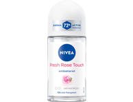 NIVEA Fresh Rose Touch rutulinis dezodorantas antiperspirantas moterims, 50 ml