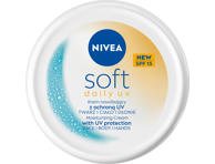 NIVEA SOFT DRĖKINANTIS KREMAS VEIDUI, KŪNUI IR RANKOMS SU SPF15, 100 ml
