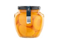 Nuluptos persikų puselės WELL DONE PREMIUM, lengvame sirupe, be kauliukų, 1.65 kg