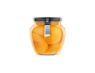 Nuluptos persikų puselės WELL DONE PREMIUM, lengvame sirupe, be kauliukų, 560 g